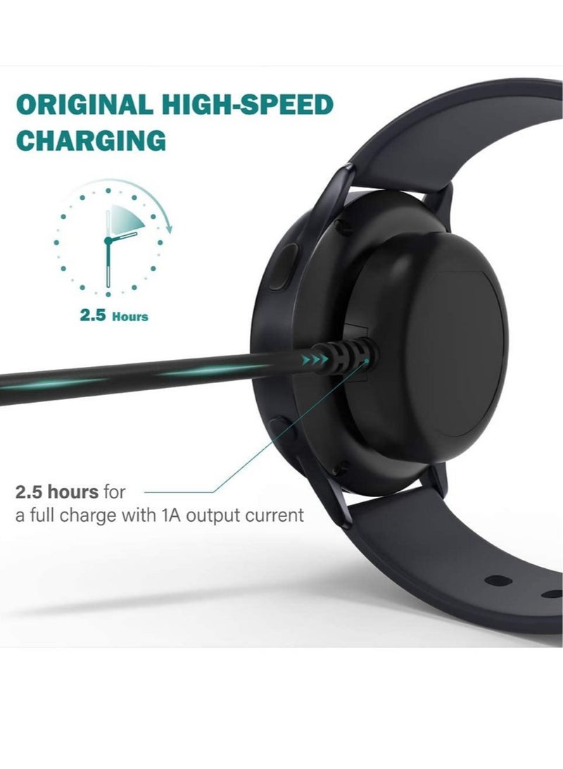 ELTRAZONE Charger Compatible with Samsung Galaxy Watch 4/4 Classic Watch3 Active 1 2 SM-R500 SM-R830 SM-R820 SM-R840 SM-R850 - USB Charging Cable 3.3ft 100cm - Image 4
