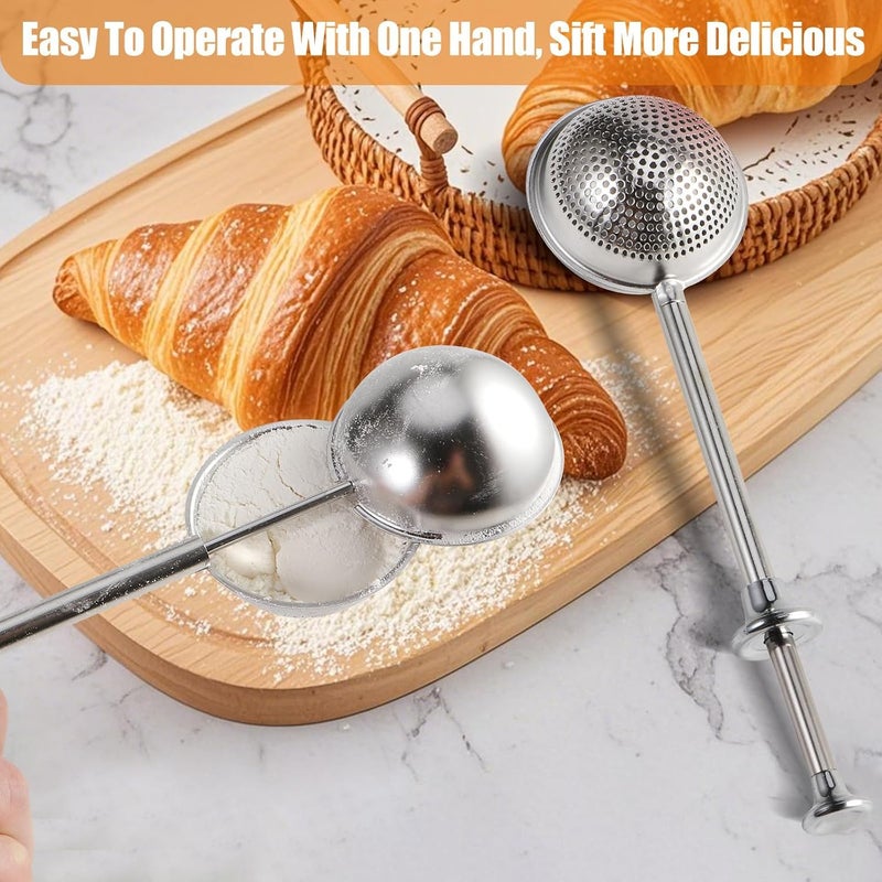 304 Stainless Steel Tea Infuser and Herb Strainer for Loose Leaf Tea, Fine 30-Hole Mesh Filter for Ginger Mint Anise, Reusable Metal Tea Steeper - Image 5