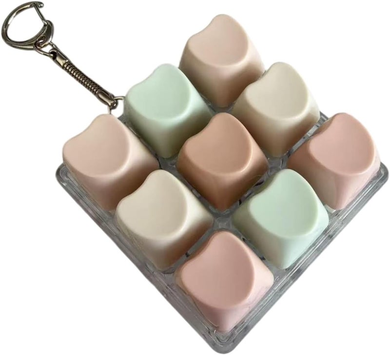 ordinarYone 9 Mechanical Switches Tester With Tactiled Clicks Sound For Anxieties Relief And Focusing Training with Keychain - Image 1