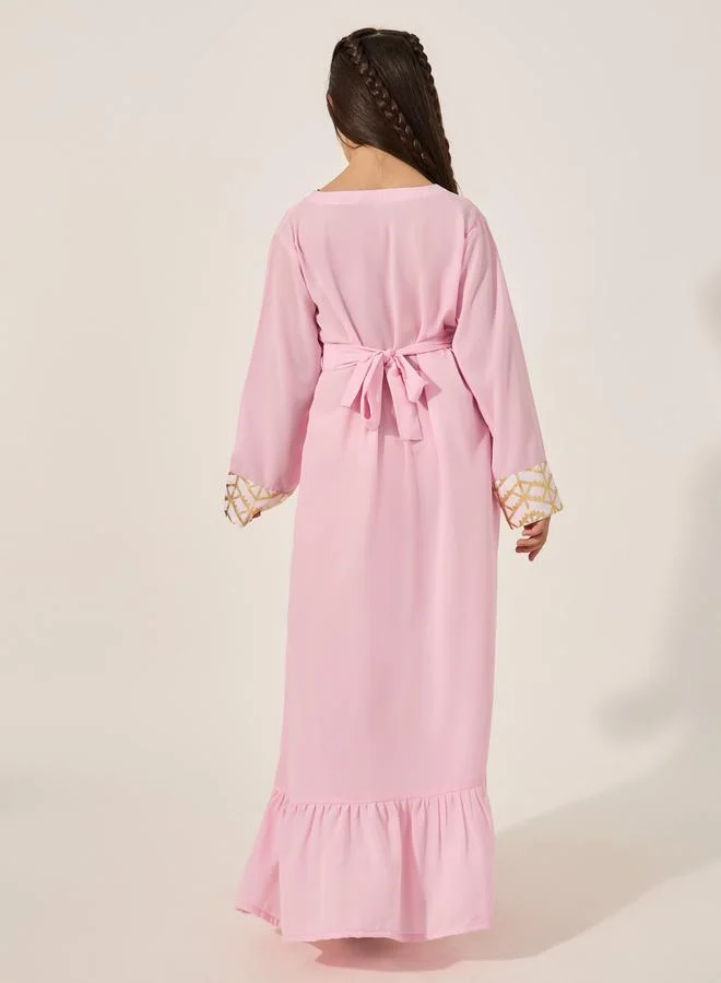 Styli Embroidered Maxi Dress