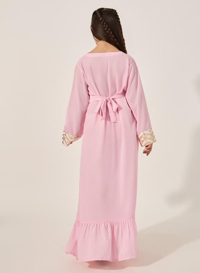 Styli Embroidered Maxi Dress  - Image 5