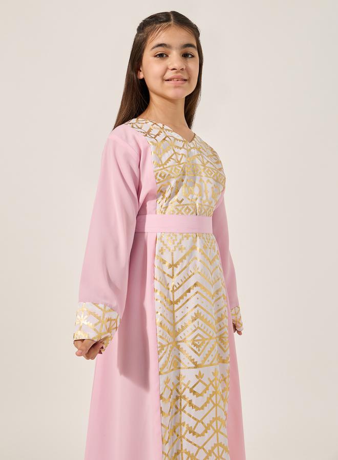 Styli Embroidered Maxi Dress  - Image 3