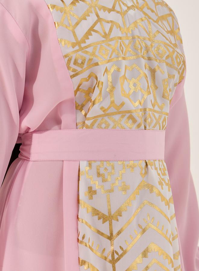 Styli Embroidered Maxi Dress  - Image 4