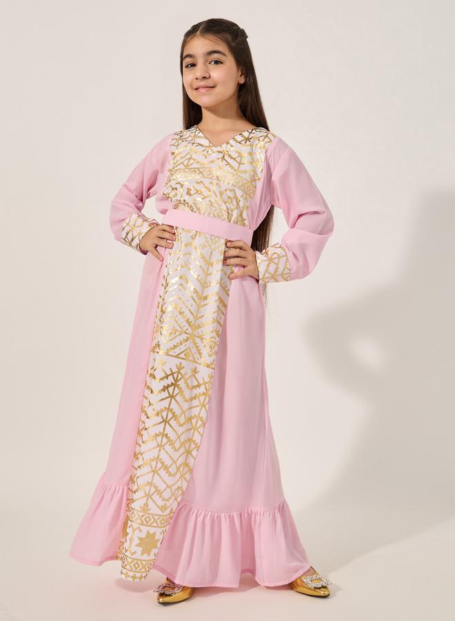 Styli Embroidered Maxi Dress  - Image 1