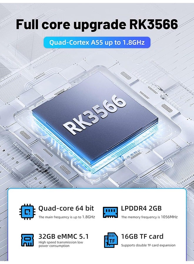 ANBERNIC  أنبرنيك RG353V بلاك شفاف جهاز ألعاب محمول - 64 جيجابايت - Image 4