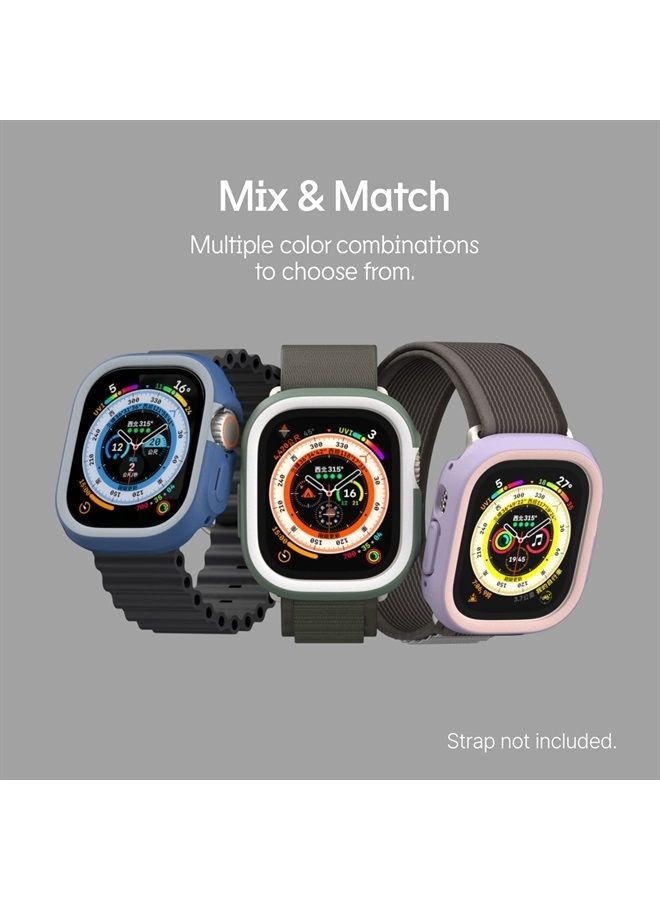 RHINOSHIELD Bumper Case Compatible with Apple Watch Ultra - [49mm] | Slim Protective Cover - Lightweight, Shock Absorbent, Non-Slip - Transparent - Image 2