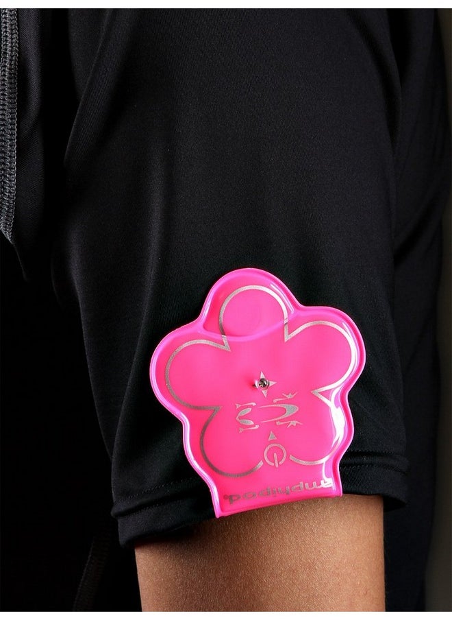 Amphipod Vizlet Led Flashing Wearable Led Reflectors Twin Pack Pink Flower One Size  - Image 3