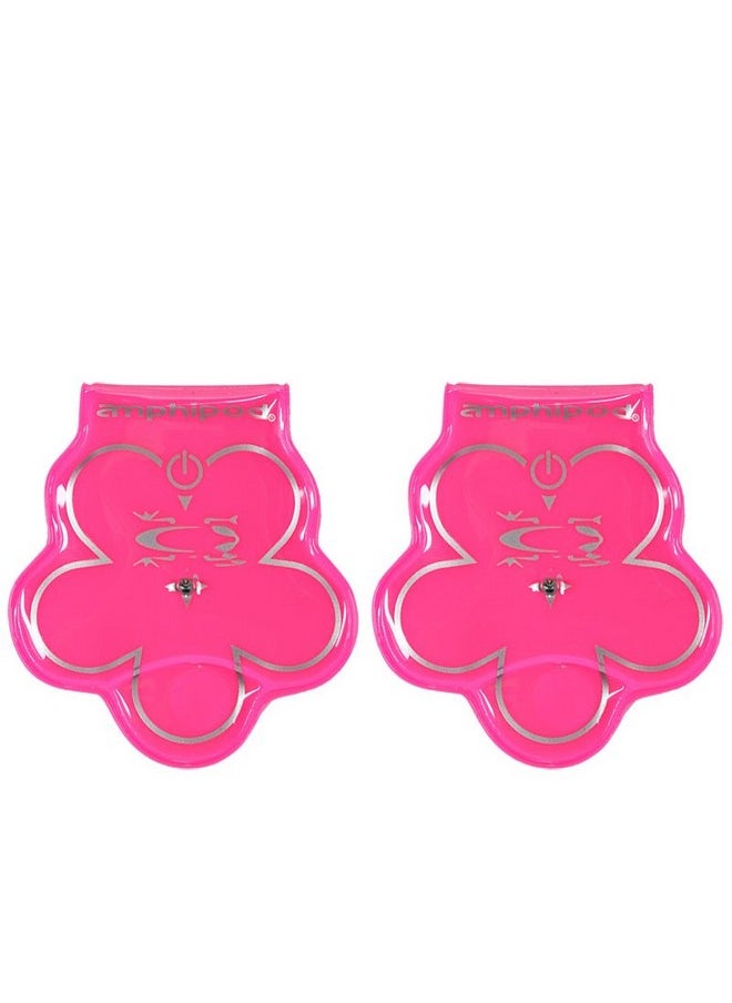 Amphipod Vizlet Led Flashing Wearable Led Reflectors Twin Pack Pink Flower One Size  - Image 2