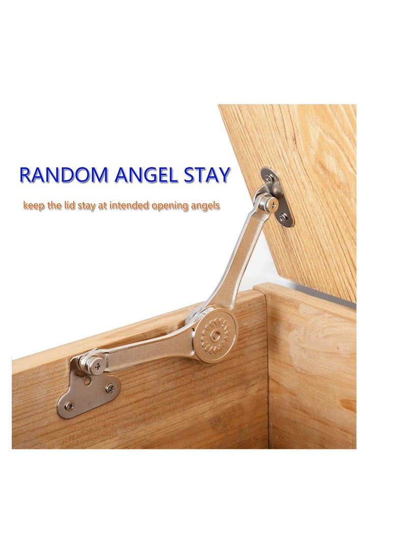 SYOSI - Lid Support Hinge, 2 pcs Toy Box Hinges Soft Close, Lid Support Hinges Heavy Duty , Soft Close Hinges for Chest Toy Box, Chest Hinges Support 50lb 110 Degree - Image 1