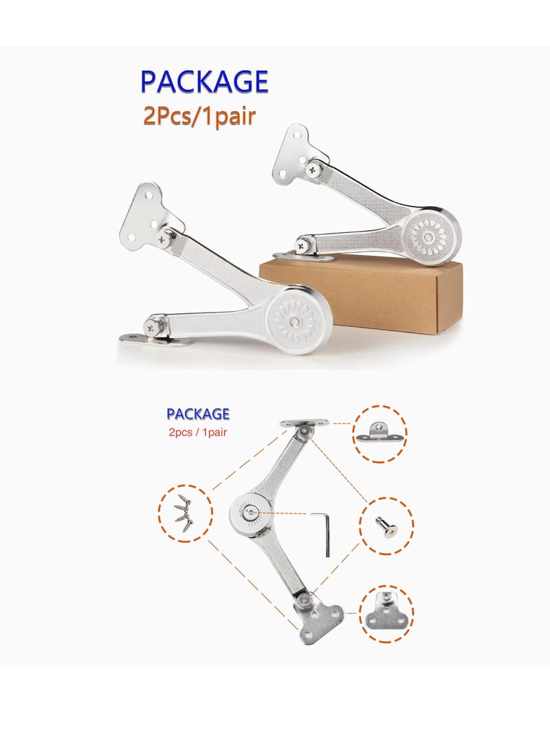 SYOSI - Lid Support Hinge, 2 pcs Toy Box Hinges Soft Close, Lid Support Hinges Heavy Duty , Soft Close Hinges for Chest Toy Box, Chest Hinges Support 50lb 110 Degree - Image 1