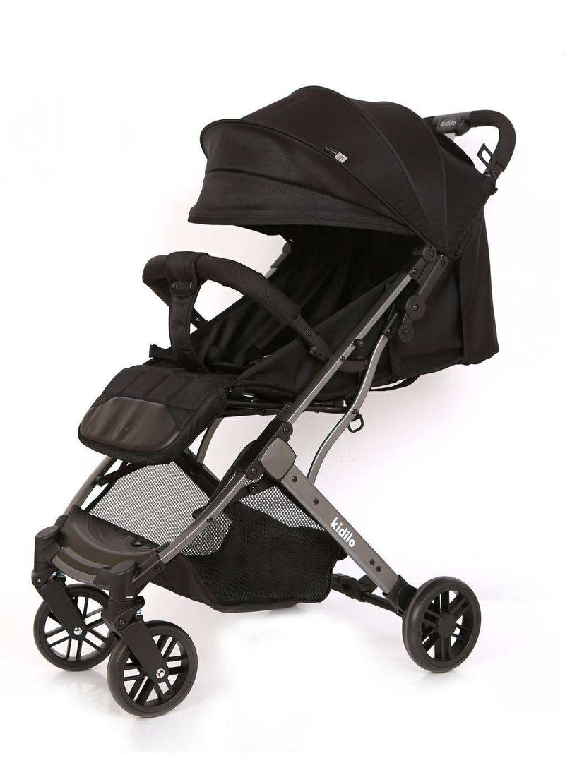 Kidilo k8 Baby Stroller - Reversible Handle, Comfortable, Aluminum Frame, Foldable - Newborn to Toddler