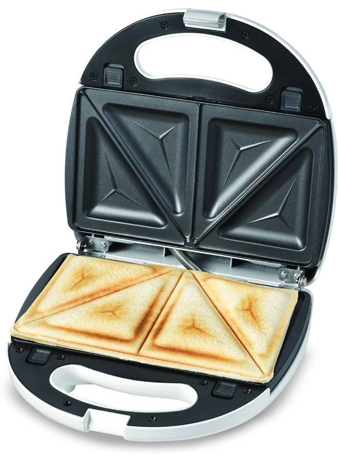 KENWOOD Sandwich Maker, 2 in 1, Grill, 2 Multi functional Plates, Non Stick, 750 W SMP01.A0WH White - Image 4