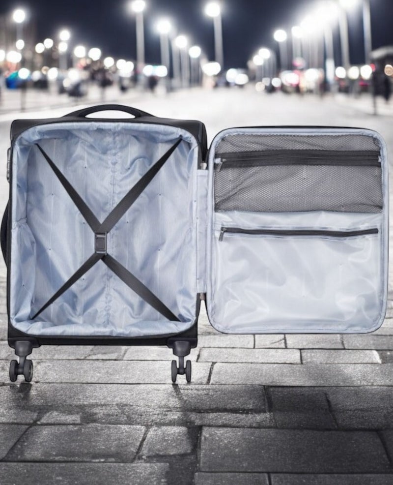 ديلسي _باريس أوبتيمكس لايت  سم حقيبة سفر بعجلات مزدوجة قابلة للتوسيع سوداء - Image 5