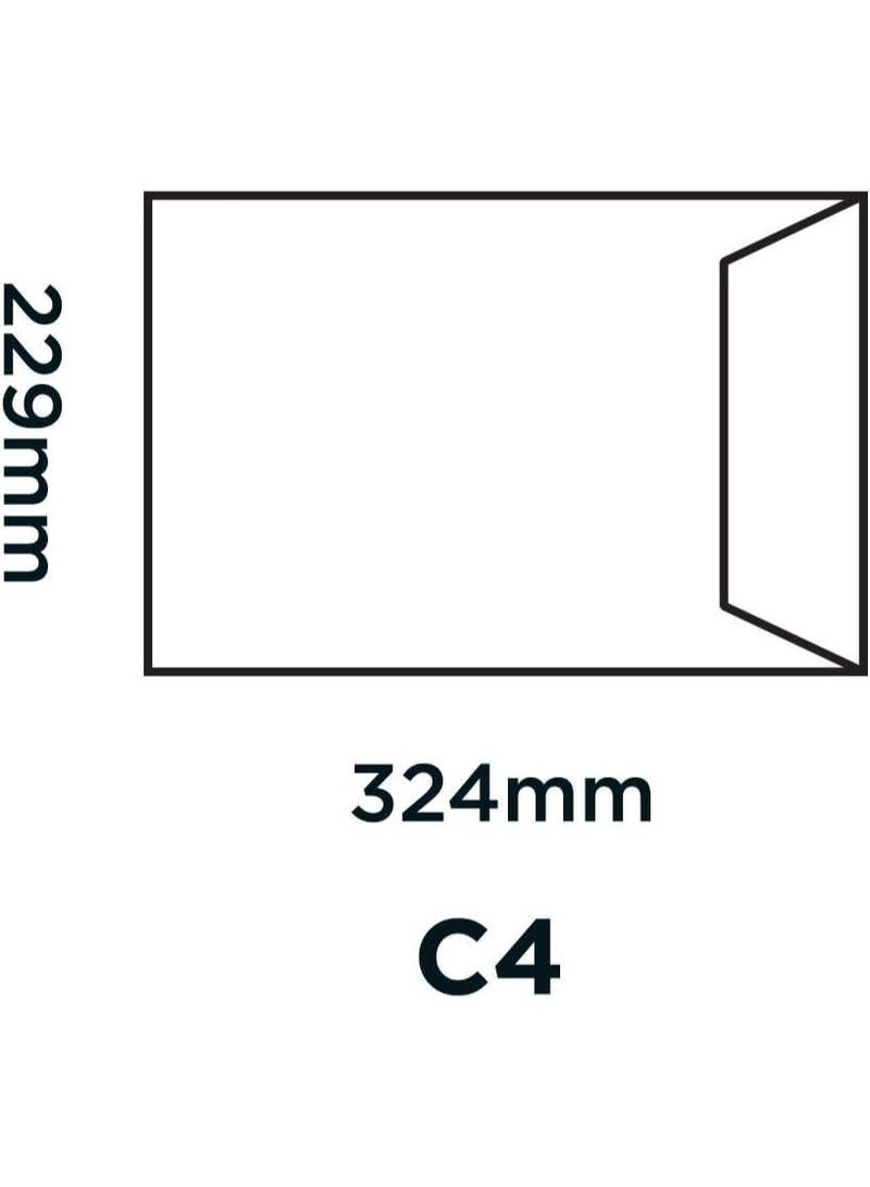 MOMENT A4 Envelopes, 324 x 229 mm 100g Self Sealing Mailing Envelope for Posting mailing Home Office and Ecommerce, A4 Envelopes Business Envelopes Pack of 50 (White) - Image 2