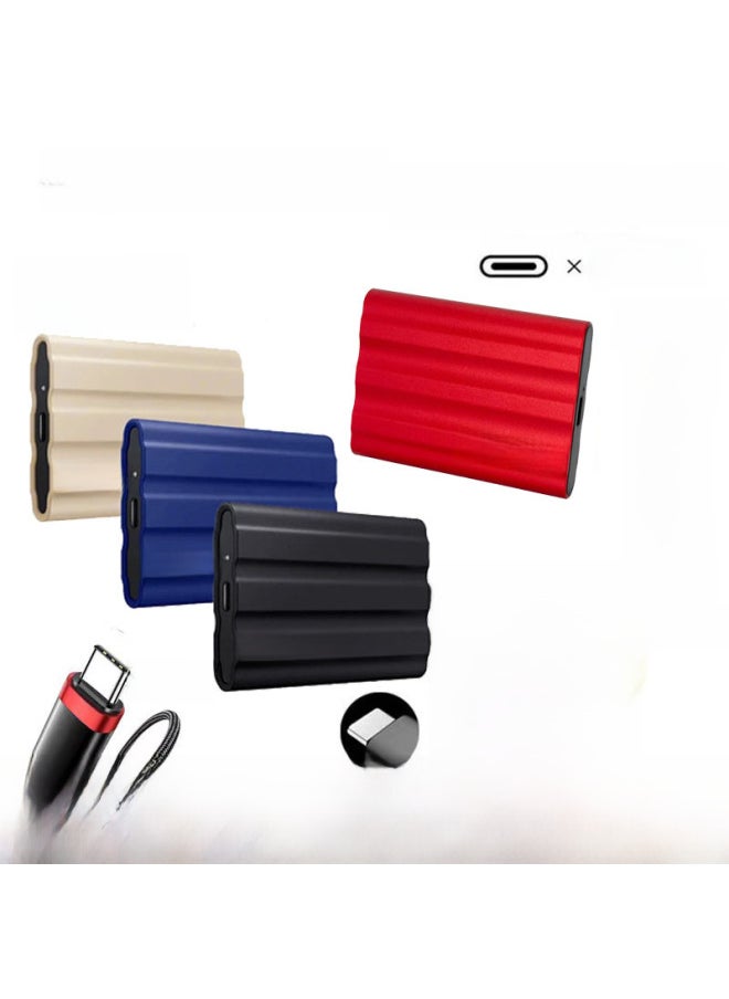 Generic Popular Mobile SSD 1T2TB Portable SSD Expansion Upgrade 8TB Mobile HDD-Capacity:10TB [64GB Expansion]]-Interface:Red USB3.1  - Image 1