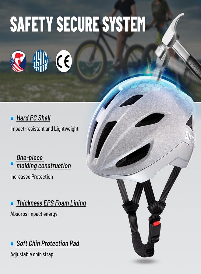 SIFVO Adult Bike Helmet, SIFVO Road Bike Helmet Adjustable, Magnetic Buckle Lightweight Cycle Helmet for Men and Women Commuting Cycling Scooter Helmet - Image 3