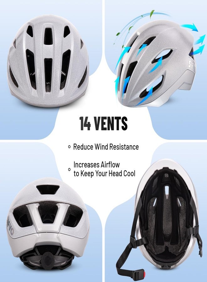 SIFVO Adult Bike Helmet, SIFVO Road Bike Helmet Adjustable, Magnetic Buckle Lightweight Cycle Helmet for Men and Women Commuting Cycling Scooter Helmet - Image 2