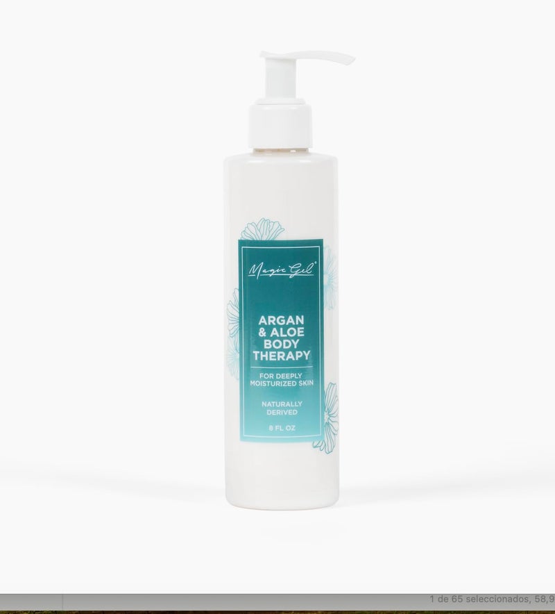 Magic Gel Argan  Aloe Body Therapy  Body lotion  Hydrating Moisturizing Cream  8oz