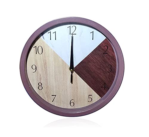 SEMITO Decorative Wall Clock for Living Room Bedroom Kitchen Study Room and Office Non Ticking Silent Movement (Abstract Design 25Cm) - Image 1