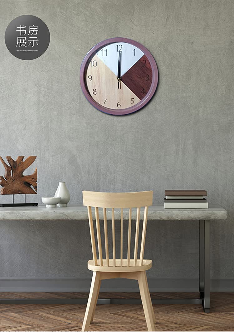 SEMITO Decorative Wall Clock for Living Room Bedroom Kitchen Study Room and Office Non Ticking Silent Movement (Abstract Design 25Cm) - Image 4
