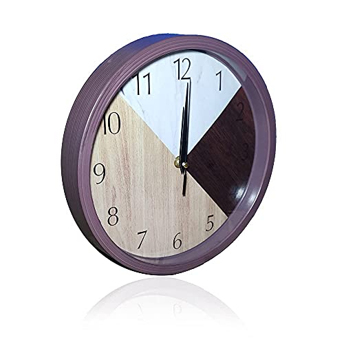 SEMITO Decorative Wall Clock for Living Room Bedroom Kitchen Study Room and Office Non Ticking Silent Movement (Abstract Design 25Cm) - Image 2