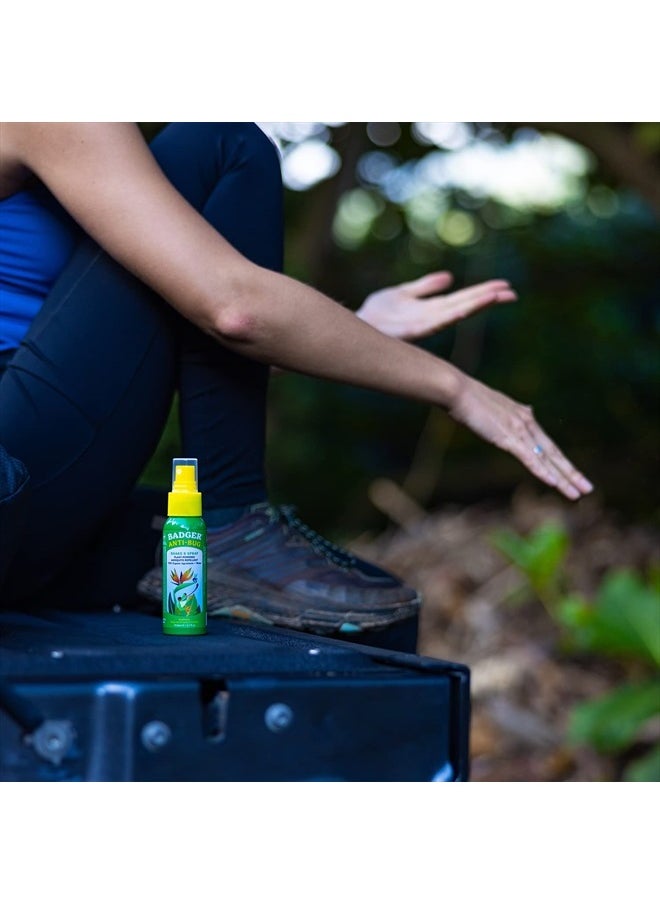 Badger - Bug Spray, Non-DEET Mosquito Repellent with Citronella & Lemongrass, Natural Bug Spray for People, Family Friendly Bug Repellent, 2.7 fl oz (2 Pack) - Image 1