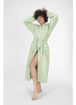 Varol Varol Kaos Series Kimono Collar Pique Bathrobe Dressing Gown  - Image 2