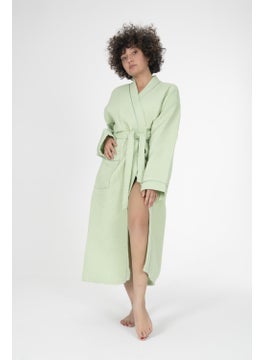 Varol Varol Kaos Series Kimono Collar Pique Bathrobe Dressing Gown  - Image 1