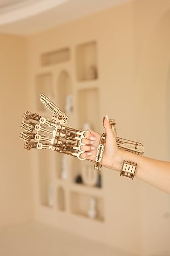 Wood Trick Cyber Robotic Hand 3D Wooden Puzzles for Adults to Build - Wooden Models Engineering DIY Project Mechanical 3D Puzzles Model Kits for Adults - Image 4