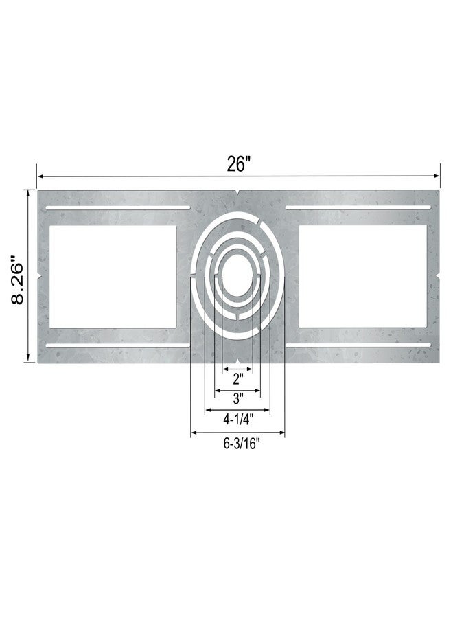 Aiwaiufu 20 Packs New Construction Rough-in Plate Pre-Mounting Bracket for 2/3 / 4/6 Inch Wafer LED Lights, 26 Inch Length, Shallow Recessed Lighting Housing, Galvanized Metal Sheet - Image 2