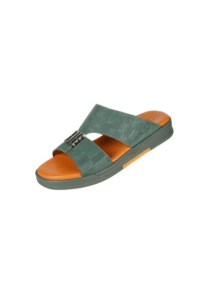 بارجيل أونو 008-3650 Barjeel Uno Mens Arabic Sandals MSA139 Green