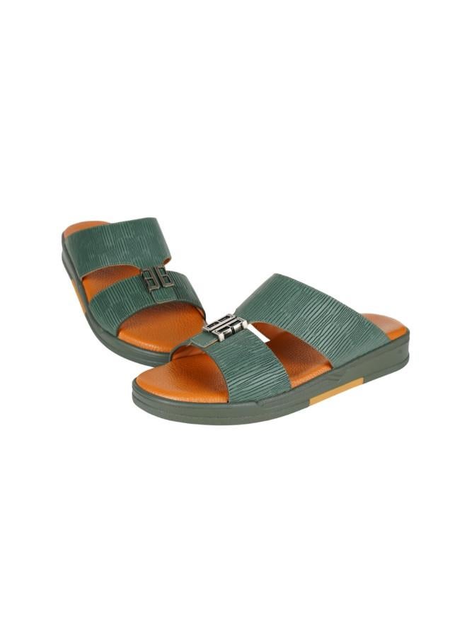 barjeel uno 008-3650 Barjeel Uno Mens Arabic Sandals MSA139 Green - Image 3