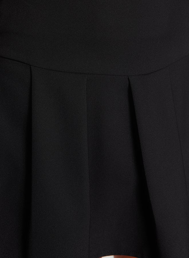 trendyol Black Premium High Quality Pleated Mini Length Woven Skirt  - Image 5