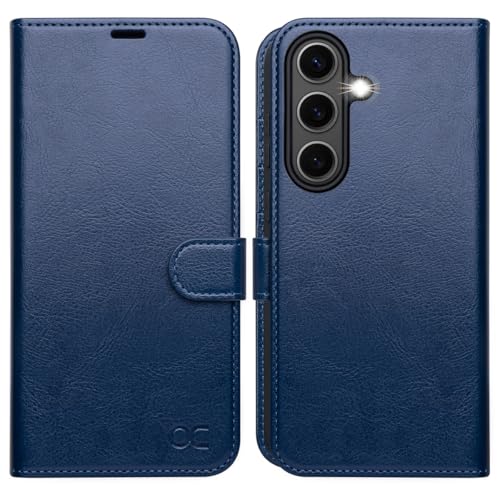 OCASE Compatible with Galaxy S25 Wallet Case PU Leather Flip Folio Case with Card Holders RFID Blocking Kickstand Shockproof TPU Inner Shell Protective Phone Cover 62 Inch 2025 Blue - Image 1