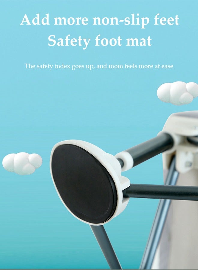 DUNISO Baby Travel Booster Seat, compact toddler feeding chair, portable children's dining chair，with detachable tray and seat belt, suitable for indoor and outdoor use, camping, beach, lawn use - Image 5