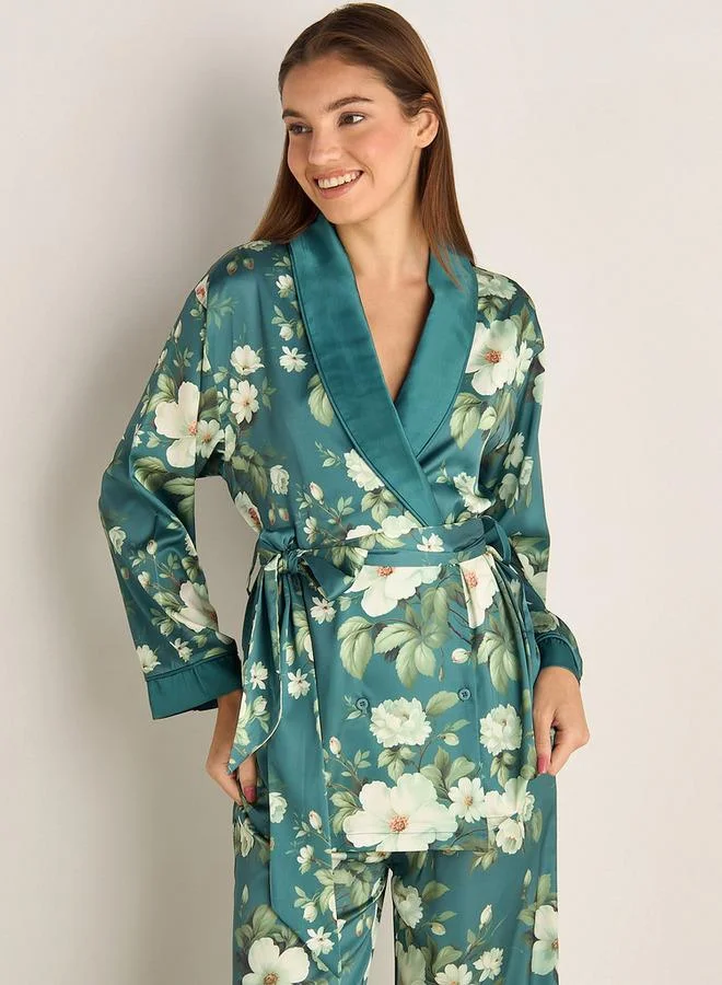 Splash FAV Floral Print Pyjama Set