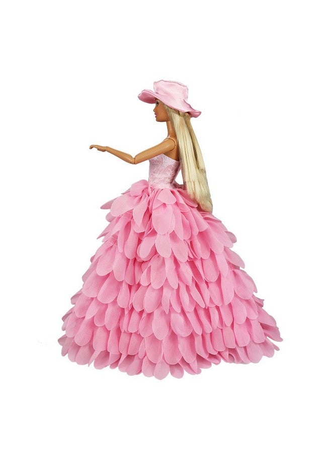 باروا مجموعة ملابس الحفلات المسائية للأميرة مكونة من فستان وقبعة لدمية مقاس 11.5 بوصة - Image 2