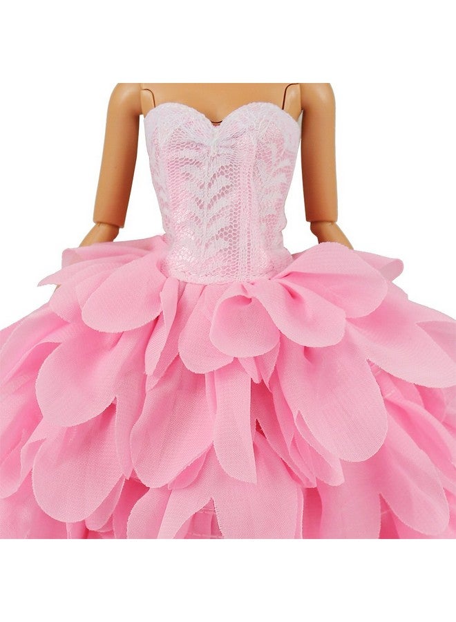 باروا مجموعة ملابس الحفلات المسائية للأميرة مكونة من فستان وقبعة لدمية مقاس 11.5 بوصة - Image 4