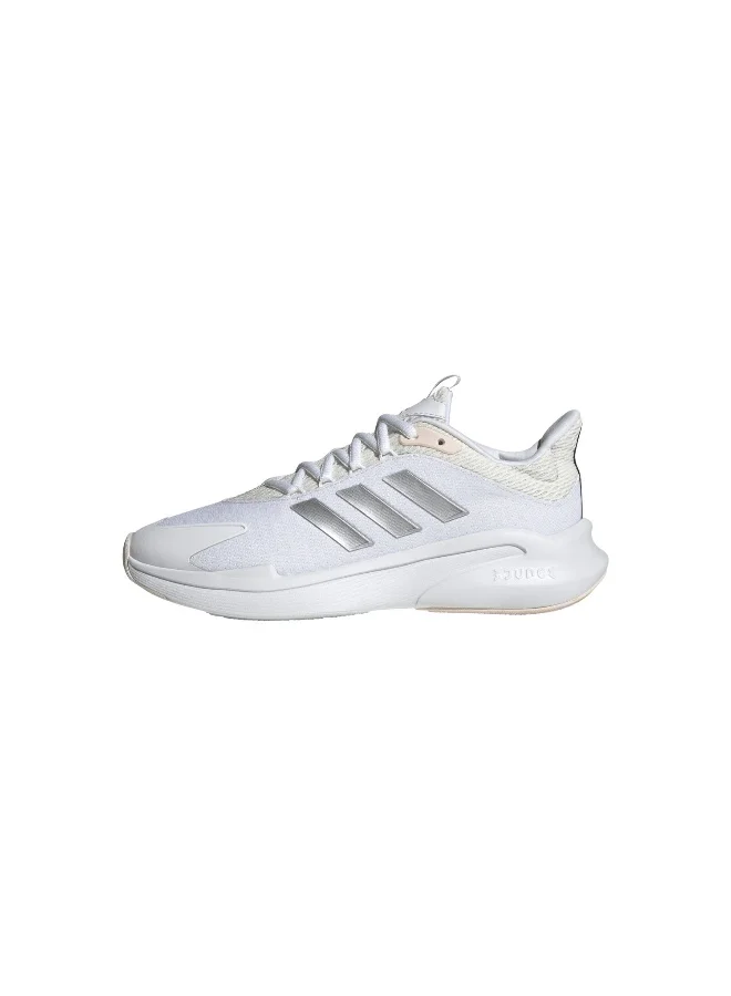 adidas ألفا إيدج + سنيكرز جري أبيض 3.5