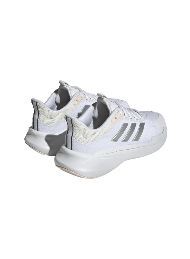 adidas ألفا إيدج + سنيكرز جري أبيض 3.5
