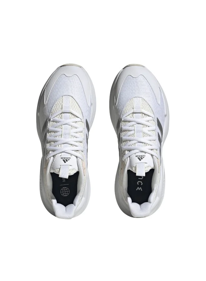 adidas ألفا إيدج + سنيكرز جري أبيض 3.5