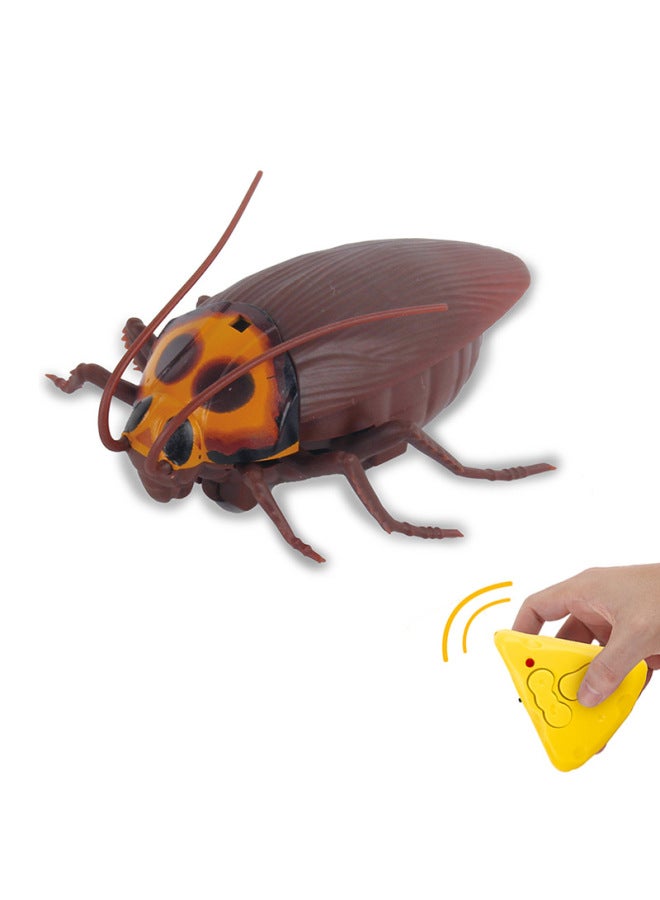 Mini Remote Control Cockroach Simulation Animal Model Funny Cat And Dog Pet Toy Tricky Scary Halloween Toy-Color:Remote Control Caterpillar