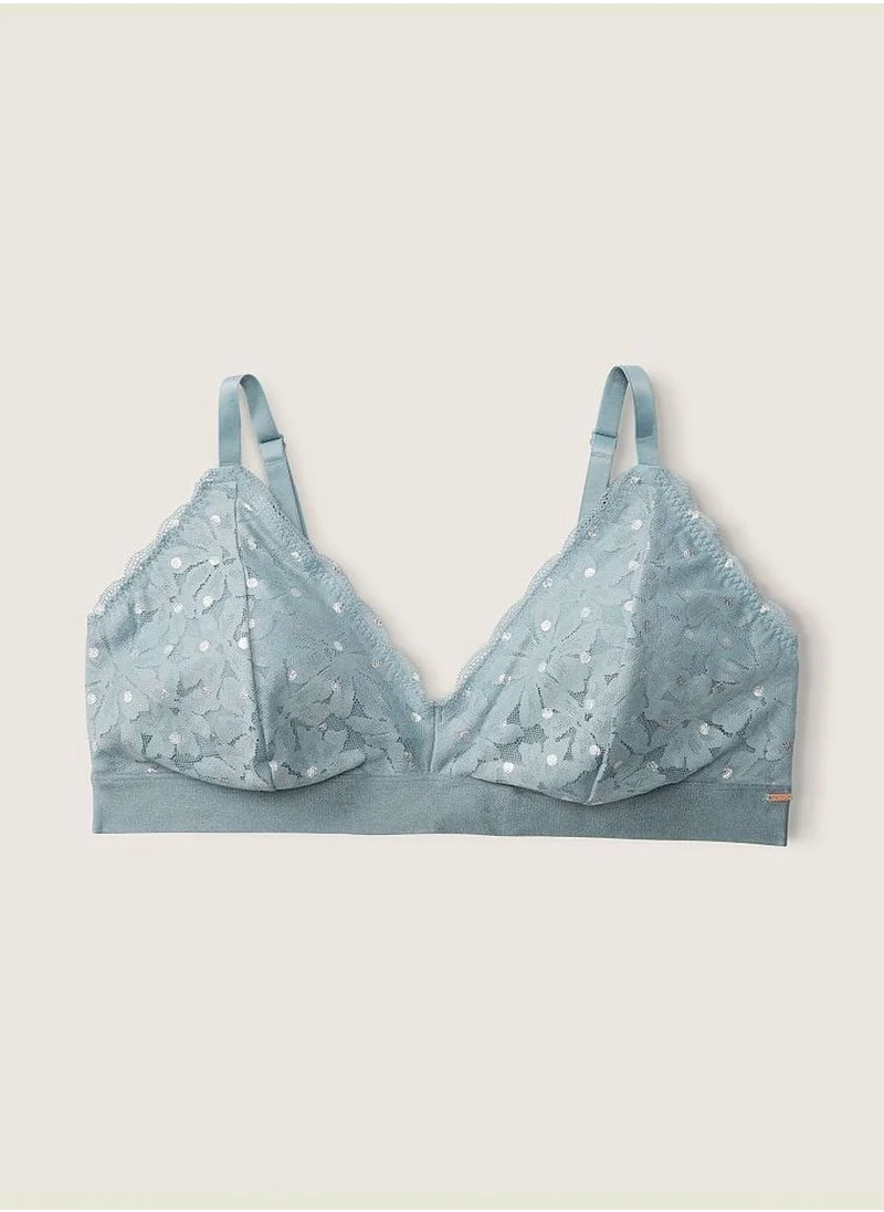 PINK Lace Triangle Bralette