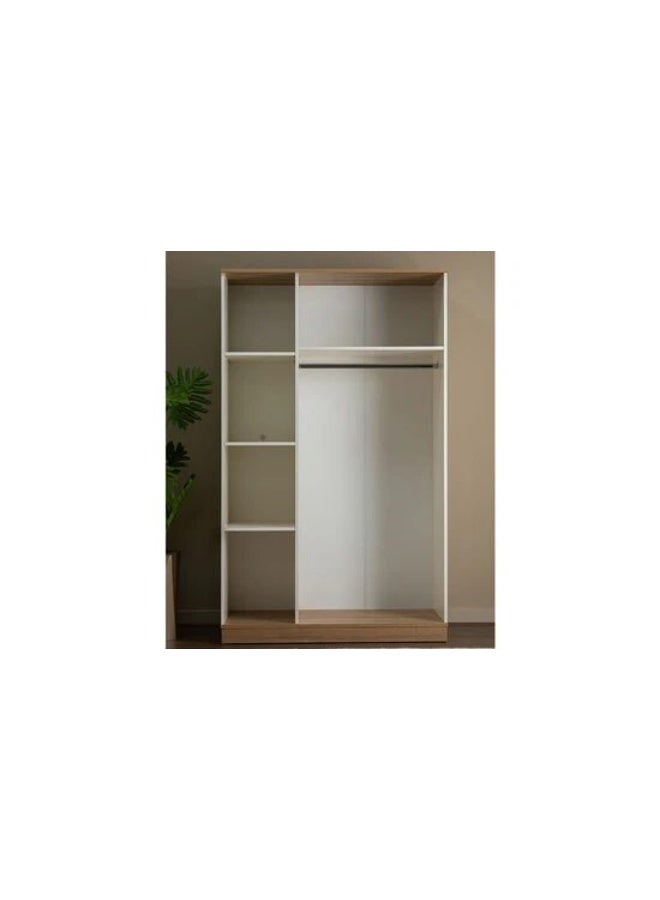 Space Embrace Modern Bedroom Furniture Set, Wardrobe, Single Bed, Nightstand, Dresser with LED Mirror - Image 4
