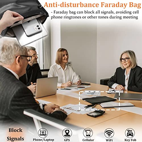 Hodufy 5 Pack Faraday Bags, Extra Large Faraday Bag for Laptops & Tablets & Radio & Car Keys, Faraday Cage with Handle, Fireproof & Water Resistant Faraday Pouch, Faraday Key Fob Protector - Image 3