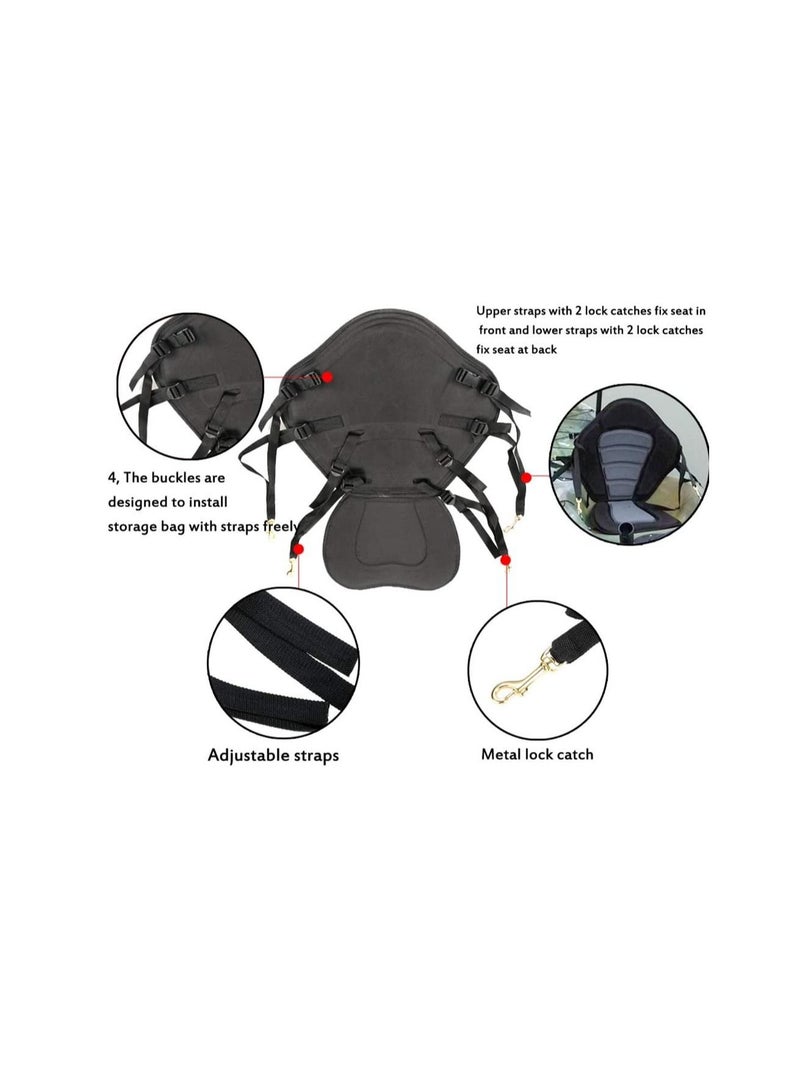 Winner Deluxe Kayak Seat Padded Comfortable With Storage Bag For Canoe Fishing Boating And Suitable For All Winner Kayaks - Image 2
