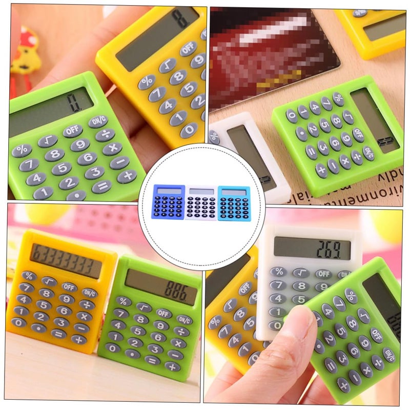 3 Pack Mini Calculator Portable ABS Material Lightweight For Students School Office - Image 5