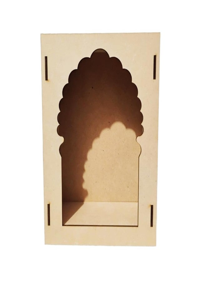 LET'S DIY لنصنع بأنفسنا صندوقًا بسيطًا من خشب MDF على شكل نافذة مزخرفة | مجموعة أدوات فنية وحرفية | ديكور جداري | هدية للمناسبات | زينة حفلات الزفاف | مشروع حرفي إبداعي قابل للتخصيص - Image 2