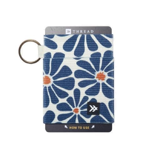Thread Wallets Ultra Slim Minimalist Card Holder Wallet for Men and Women (Emmeline Navy, One Size) - Image 1