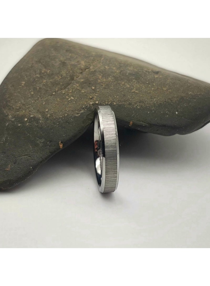 4mm Brush polished center Tungsten Carbide - Image 2